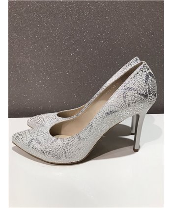 Anis. ezüst mintás cipő