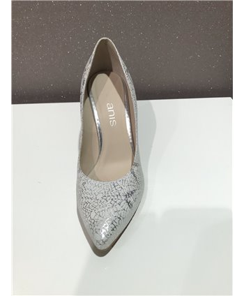 Anis. ezüst mintás cipő